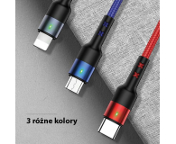 USAMS Kabel pleciony 3w1 0,35m 2A (lightning/microUSB/USB-C) - 1569027 - zdjęcie 10